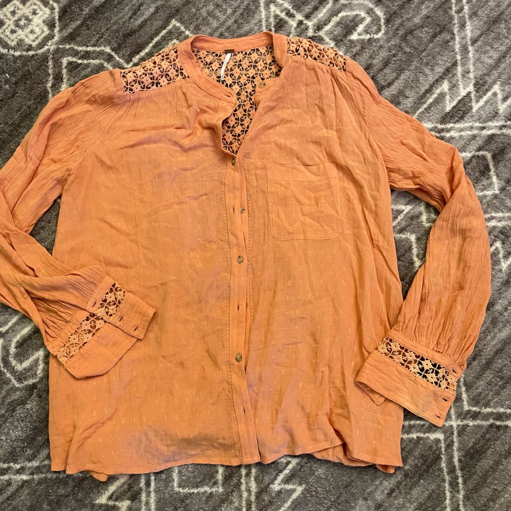 Free People button up shirt.